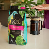 Cafe Quindio Gourmet - Speciální káva - 100% kávová zrna Arabica, Kolumbie, 250 g - ideální pro portafiltrační stroje, plně automatické stroje, filtrovanou kávu nebo French press