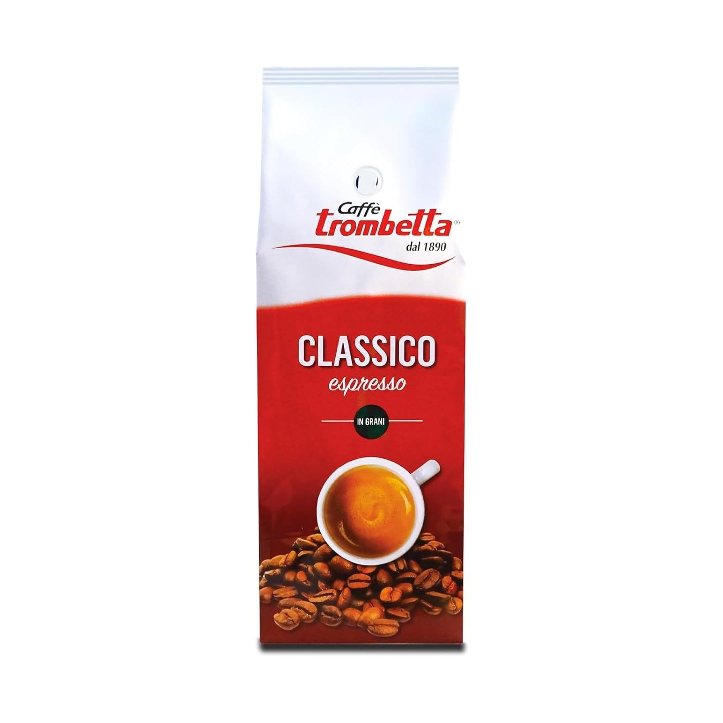 Caffè Trombetta Italien Kaffee Geröstete Kaffeebohnen, klasika. Eine perfekte Harmonie zwischen Aroma und Körper - 1 kg