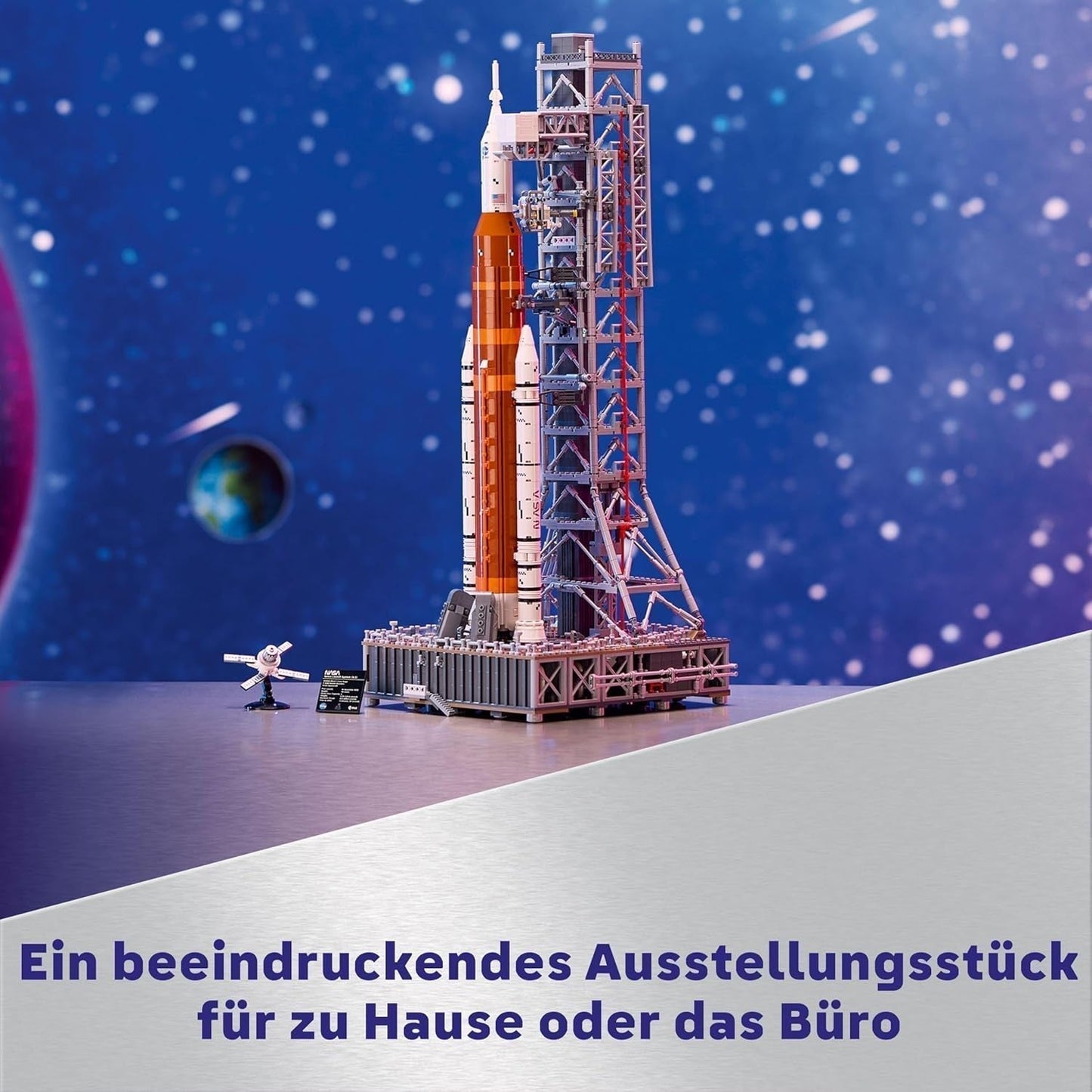 LEGO Icons NASA Artemis Launch Pad Dárkové dekorace do obývacího pokoje nebo kanceláře Stavebnice pro dospělé s vesmírnou kapslí Orion a odpalovací plošinou Sběratelský předmět 10341 Stavebnice Besuche den LEGO-Store