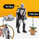 Star Wars Epic Hero Series N-1 Starfighter of the Mandalorian, velké akční figurky a vzrušující doplňky pro napínavé manévry, vzrušující dárkové akční figurky Naty Shop