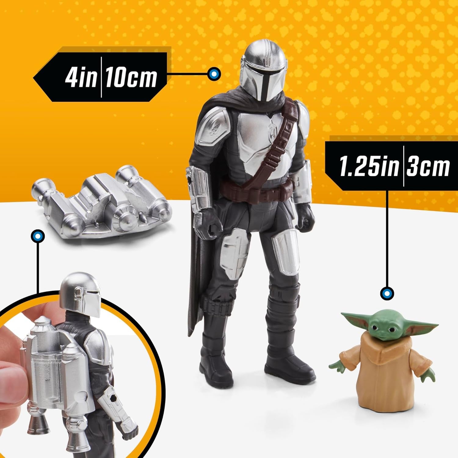 Star Wars Epic Hero Series N-1 Starfighter of the Mandalorian, velké akční figurky a vzrušující doplňky pro napínavé manévry, vzrušující dárkové akční figurky Naty Shop