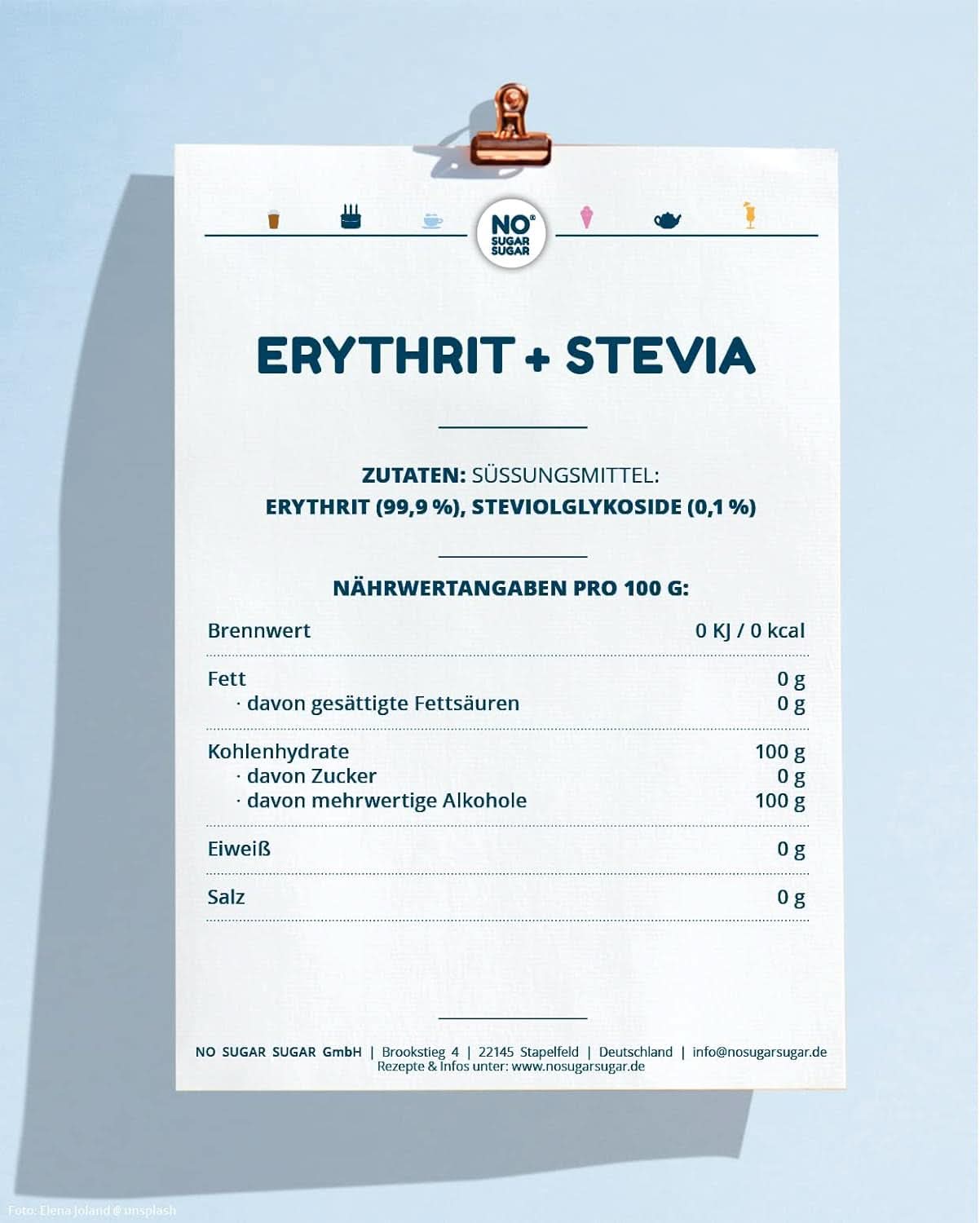 BEZ CUKRU, Erythritol + Stévie Přírodní náhražka cukru bez kalorií 1:1 sladkost ve srovnání s cukrem, bez příchutě, 4,5 kg Sladidla Naty Shop