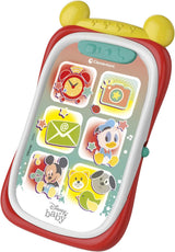 Clementoni 17711 Disney Baby Baby Mickey chytrý telefon, dětský mobilní telefon se světelnými a zvukovými efekty, interaktivní hračka pro děti 9-36 měsíců, M, vícebarevné Bebe Toys Naty Shop Výchozí název