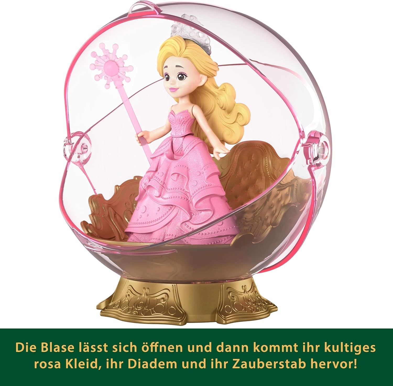 Mattel Universal Pictures Evil Glinda plovoucí bublina, minipanenka Glinda a herní sada inspirovaná filmem, JFM25, [vícebarevné]
