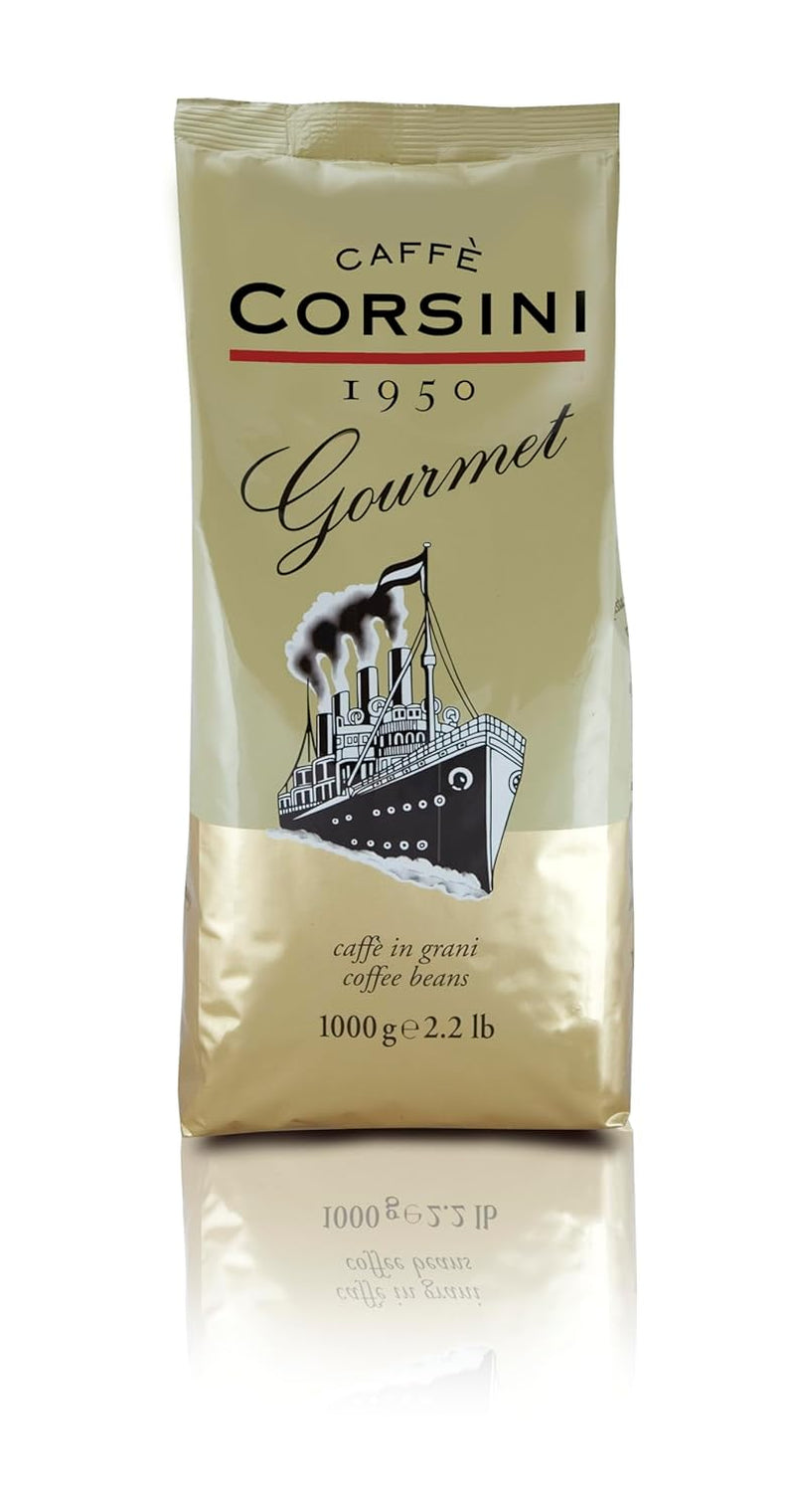 Caffè Corsini - Sada Aromatische Kaffeebohnen Der Perfekte Morgen, Ausgewählter Kaffee, 2x500g + 1Kg Gesamtes Set 2Kg