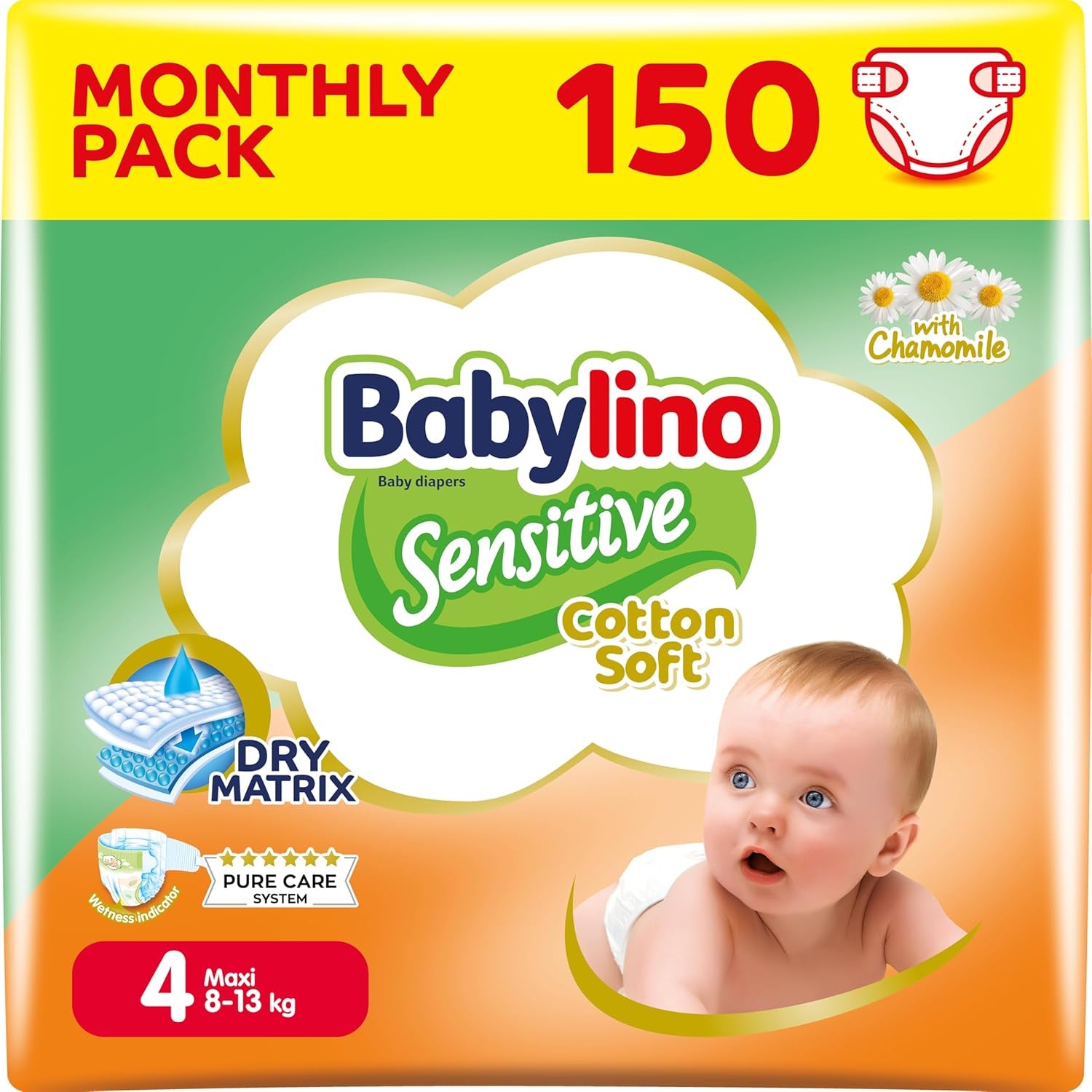 Dětské plenky Sensitive vel. 4, Maxi (8-13 kg), 20 kusů