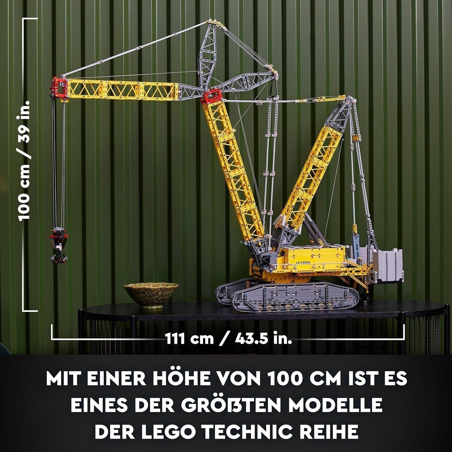 LEGO Technic Liebherr LR 13000 sada pásového jeřábu, Postavte si nejlepší dálkově ovládaný model stavebního vozidla s aplikací Control+, Jeřáb s navijákovým systémem a zvedacím ramenem, Velká modelová sada pro dospělé 42146 Stavebnice Besuche Den LEGO-Store