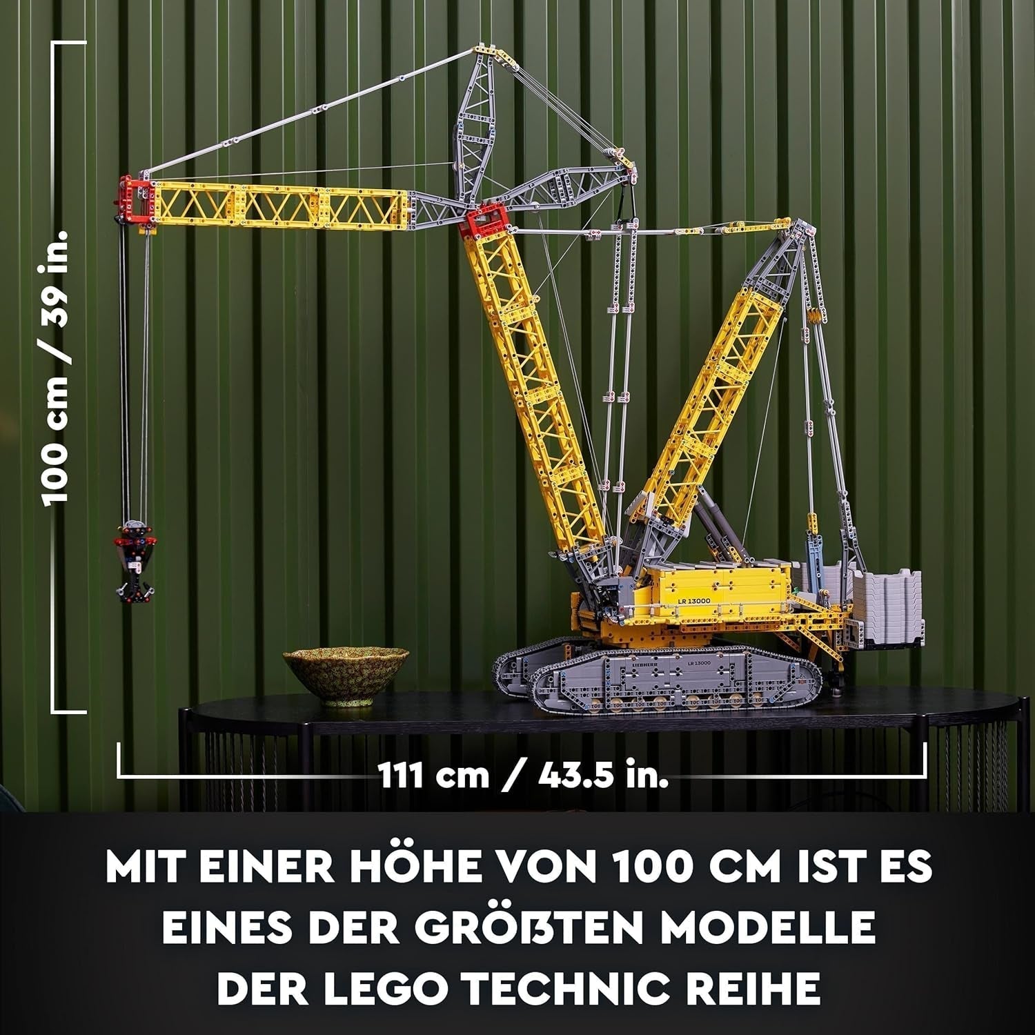 LEGO Technic Liebherr LR 13000 sada pásového jeřábu, Postavte si nejlepší dálkově ovládaný model stavebního vozidla s aplikací Control+, Jeřáb s navijákovým systémem a zvedacím ramenem, Velká modelová sada pro dospělé 42146 Stavebnice Besuche Den LEGO-Store