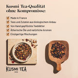 Kusmi Tea - Balení 2 ks - Jasmínový zelený čaj - Bio Jasmínová směs zeleného čaje - 100% Bio zelený čaj - Lze konzumovat teplý i studený - 2X20 čajových sáčků