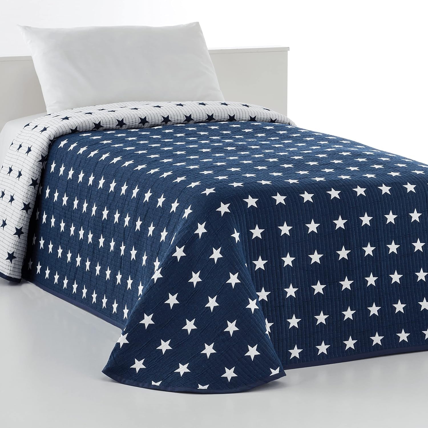 VIALMAN přikrývka na postel Sofia 10 king size bed | hvězdná deka | rozměr přikrývky 250 X 270 cm | přehoz na postel a pohovku tmavě modrá Postele a přikrývky Besuche den VIALMAN-Store Námořnická modrá Cama 135: 230 Cm X 270 Cm