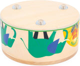 Janod - Gioia Drum - FSC dřevěný buben + buben - Hraní rolí a rané hudební vzdělání - Akvarel - Od 18 měsíců, J07650 Bebe Toys Naty Shop