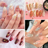 400 Stück Zlatá Stříbrná Stern Charms Nägel, 3D Metall Star Nagelkunst Dekorations, Star Nail Design Gemischt Größe Form Nägel Zubehör