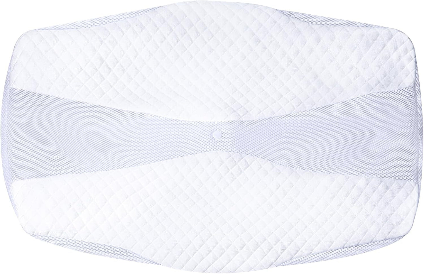 Ortopedický polštář SAHEYER Polštář na podporu krku Polštář pod hlavu Ergonomický polštář na krk Polštář na spaní na boku 60 X 40 X 13/11 cm Polštář z paměťové pěny pro postranní spánek Ortopedické polštáře na krk Záda Žaludek Naty Shop Povlak na polštář Bílý