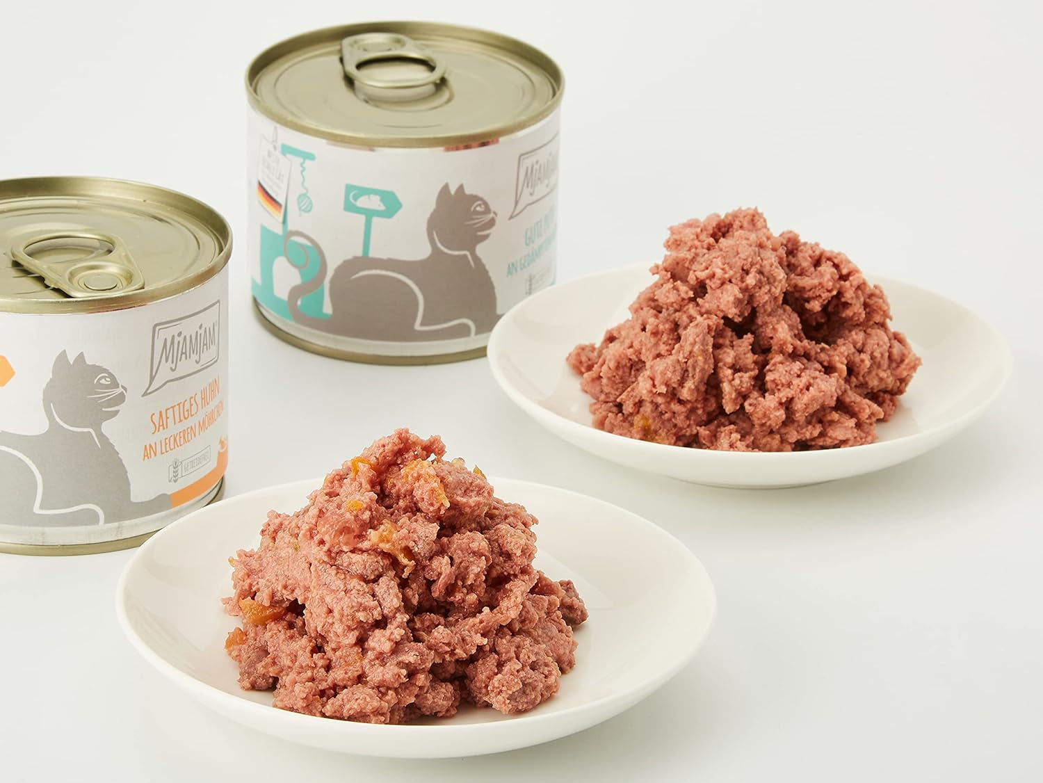 MjAMjAM - Prémiové mokré krmivo pro kočky - Monopack I - s kuřecím a krůtím masem, 6 balení (6 x 200 g), bez obilovin s extra masem