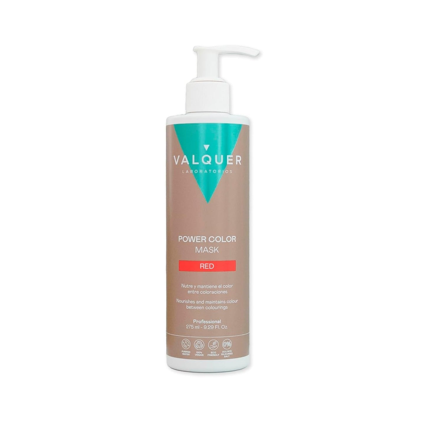 Valquer Power Color Mask veganské složení bez silikonů Dodává vlasům barvu 290 ml fialová Naty Shop Hair Mask Red 1 kus (balení 1 ks)
