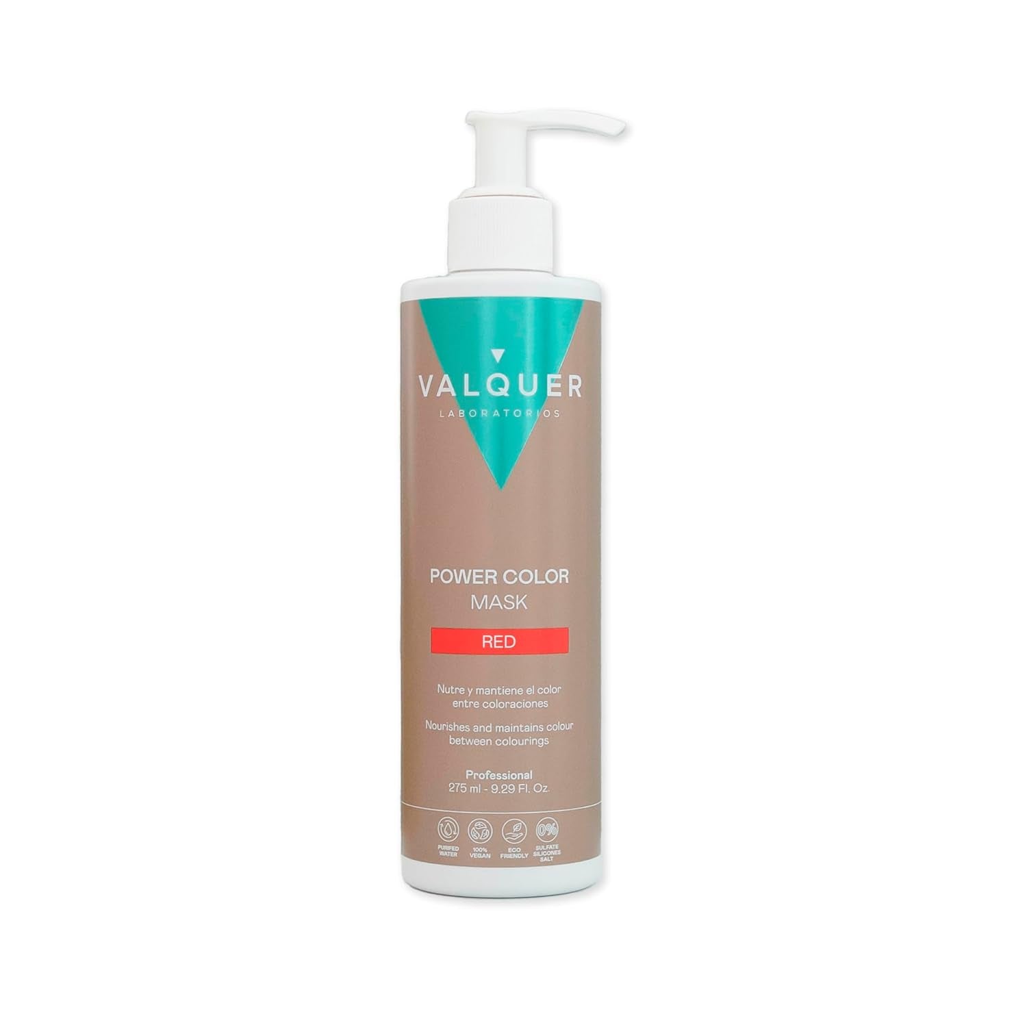 Valquer Power Color Mask veganské složení bez silikonů Dodává vlasům barvu 290 ml fialová Naty Shop Hair Mask Red 1 kus (balení 1 ks)