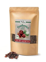 Biojoy bio sušené brusinky (1 kg), brusinky slazené jablečným sirupem Dehydrované produkty Naty Shop