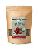 Biojoy bio sušené brusinky (1 kg), brusinky slazené jablečným sirupem Dehydrované produkty Naty Shop 500 G