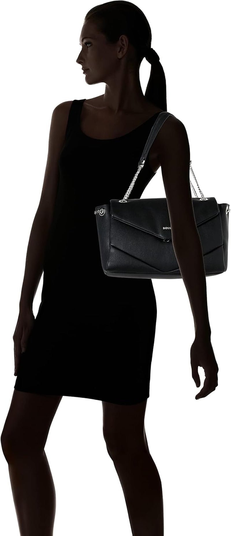 BOSS Dámy Katlin Sh. Bag-Q taška přes rameno Černá1 Dámské tašky jedné velikosti Naty Shop