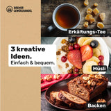 Bremer Gewürzhandel zázvor, kousky sušeného ovoce kořeněné, aromatické, kořeněné, nesířené, 1kg Dehydrované produkty Naty Shop