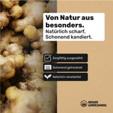 Bremer Gewürzhandel zázvor, kousky sušeného ovoce kořeněné, aromatické, kořeněné, nesířené, 1kg Dehydrované produkty Naty Shop