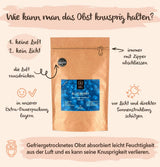 BRIX Lyofilizované borůvky | Přírodní borůvky sušené 95 g | Cena Great Taste Award za sušené brusinky | Bez GMO, Bezlepkové, Veganské, Zadržené vitamíny Naty Shop Dehydratované produkty