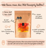 BRIX Lyofilizované mango | Přírodní, sušené plátky manga 95 g | Great Taste Award sušené ovoce, mrazem sušené mango | Bez GMO, Bezlepkové, Veganské, Zadržené vitamíny Naty Shop Dehydratované produkty