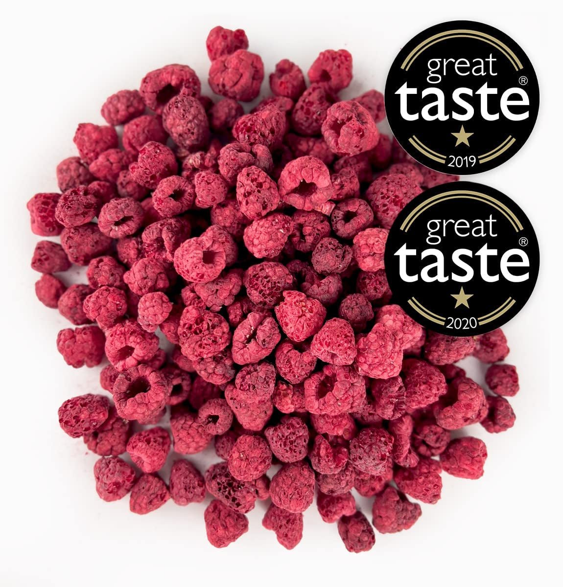 BRIX sušené maliny | Přírodní malina, lyofilizovaná 85 g | Cena Great Taste Award za sušené ovoce | Bez GMO, bez lepku, veganské, s konzervovanými vitamíny Naty Shop dehydratované produkty