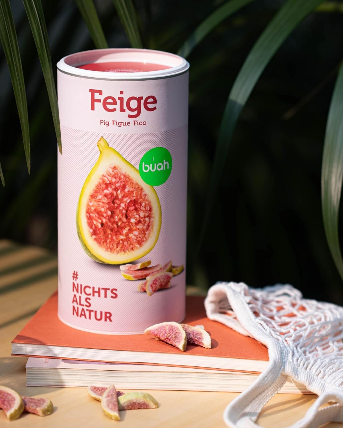 BUAH® Mrazem sušené fíky | Fíkové chipsy Jako svačina, k müsli a dezertům | Ideální náhrada za cukroví | Vegan a bez přidaného cukru | 220 g dehydratovaných produktů Naty Shop