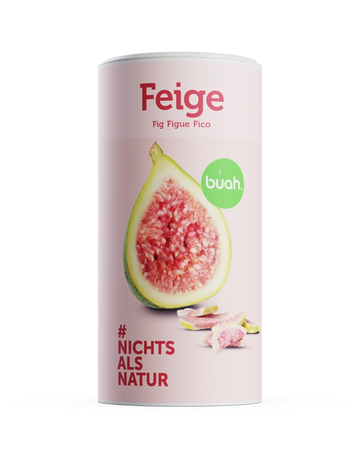 BUAH® Mrazem sušené fíky | Fíkové chipsy Jako svačina, k müsli a dezertům | Ideální náhrada za cukroví | Vegan a bez přidaného cukru | 220g Naty Shop dehydratované produkty 220G (1 balení)