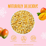 Lyofilizované kousky manga 100g - Lyofilizované ovoce - Lyofilizované sušené ovoce - Sušené mango - Perfektní pro svačiny, pečení, müsli, smoothies a dezerty Dehydrované produkty Naty Shop