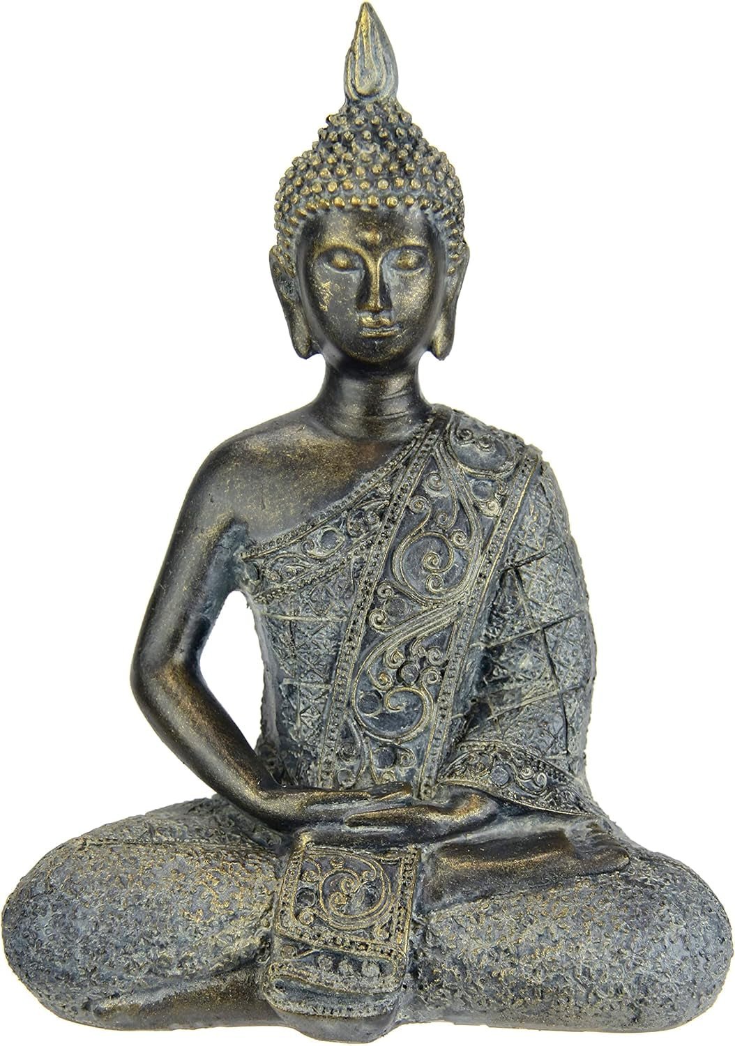Postava Buddhy meditovat sedící socha postavy socha poprsí socha ozdoba Postava Buddhy Feng Shui dekorace zahradní terasa dekorace balkonu Socha Buddhy bytový doplněk Socha Buddhy zahradní postava Sošky a sochy Naty Shop Šedá/hnědá Posezení