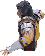 Oficiálně licencovaná busta Mortal Kombat Scorpion, žlutá, 29,5 cm, sošky a sochy ze syntetické pryskyřice Naty Shop