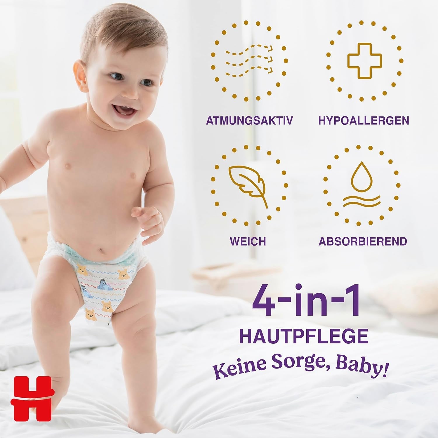 Kalhoty Huggies Extra Care Pants Disney Design Velikost 5 68 Plenky (2x34) Půlměsíční krabice