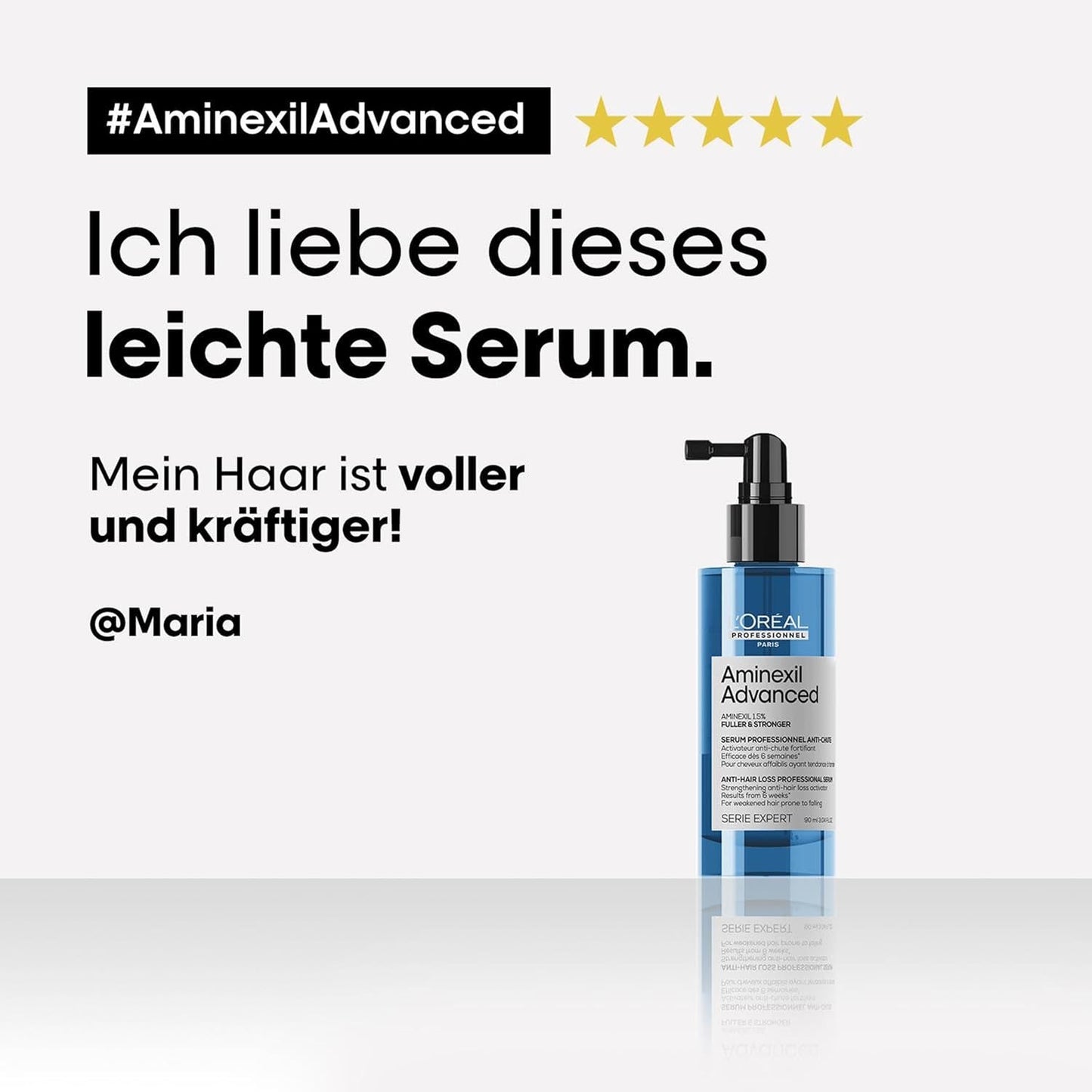 L'Oréal Professionnel Posilující sérum proti vypadávání vlasů, Pro plnější a silnější vlasy, Aminexil Advanced Anti-Hair Loss Activator Serum, 90 ml Péče o vlasy Naty Shop