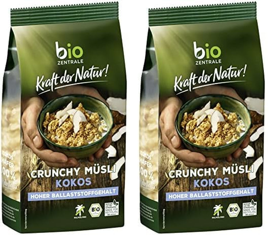 Křupavé müsli s lesním ovocem Biozentrale | 375 g bio müsli | Ideální na snídani a šálek müsli s sebou | Alternativa k müsli tyčinkám
