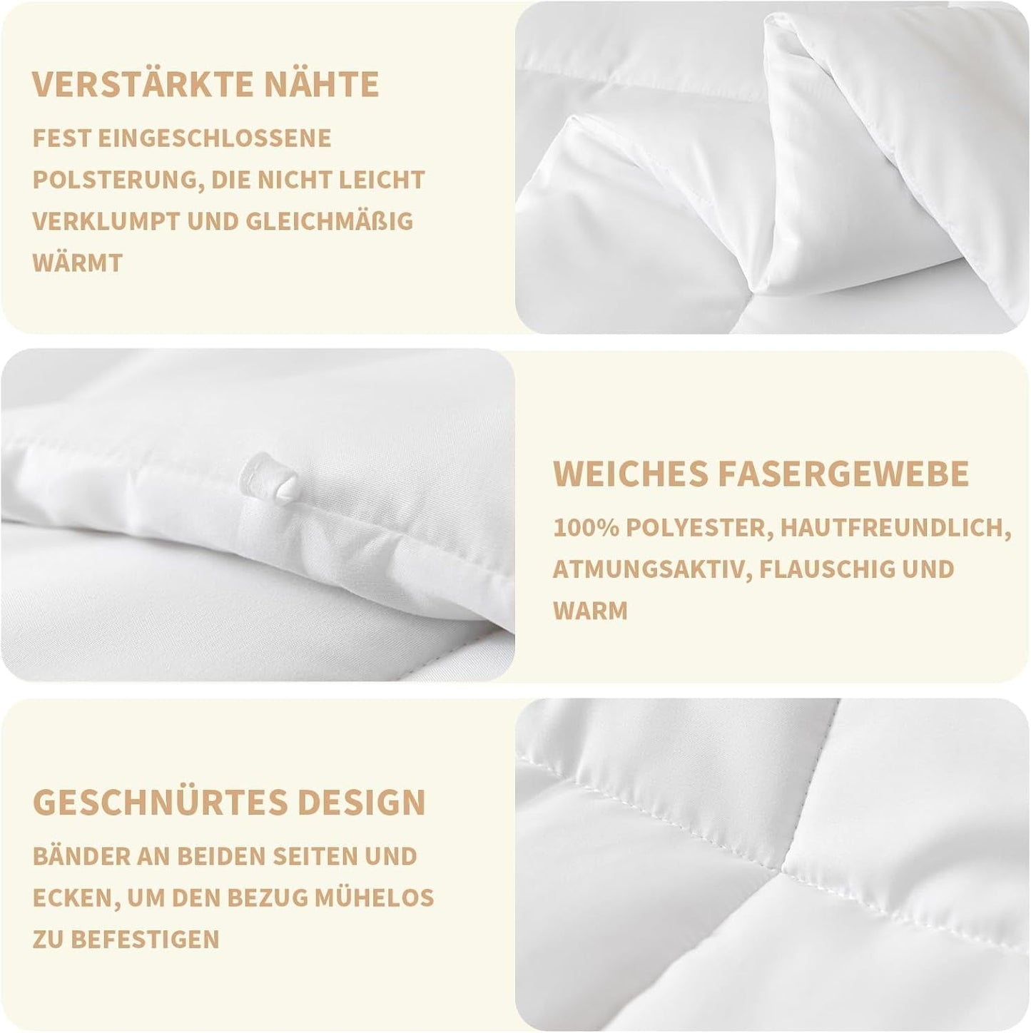 Good Nite Quilt All Seasons Quilt 155X220 Cm 4 Seasons Quilts Deka z mikrovlákna Four Seasons Quilt Bílá (155X220 cm) Deky a deky Naty Shop