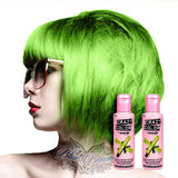 GO TOXIC UV semipermanentní krém na barvení vlasů 100 ml (1 balení) Barva na vlasy Naty Shop Green 50 Ml (2 balení)