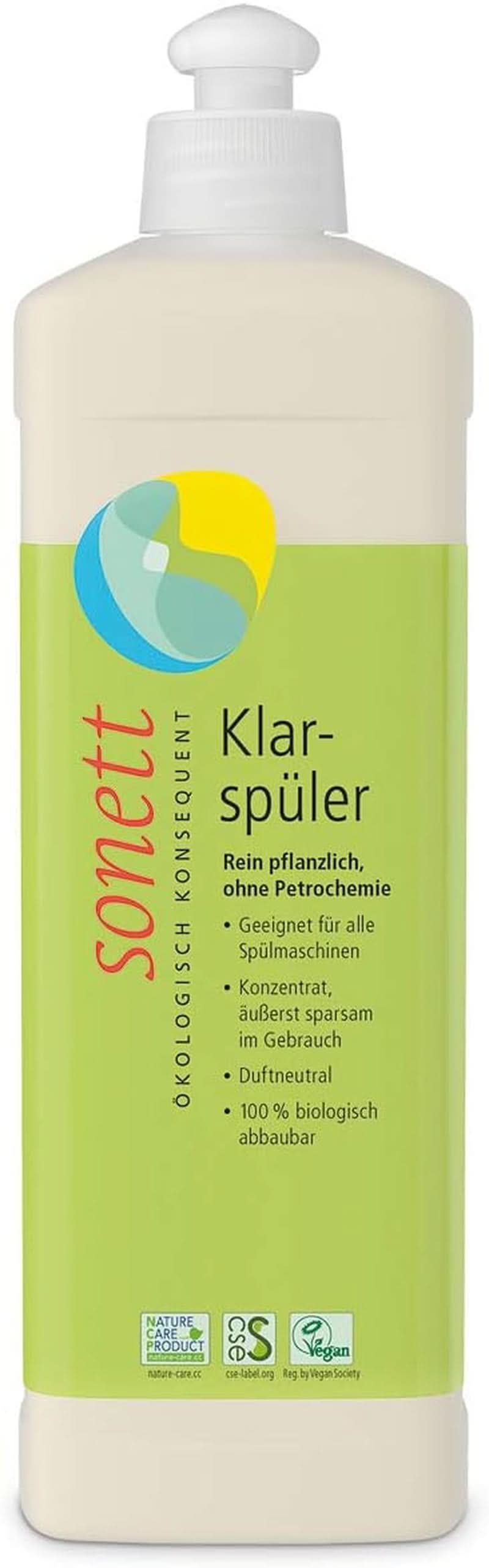 Sonett oplachový roztok, 500 ml Naty Shop Kitchen Detergents