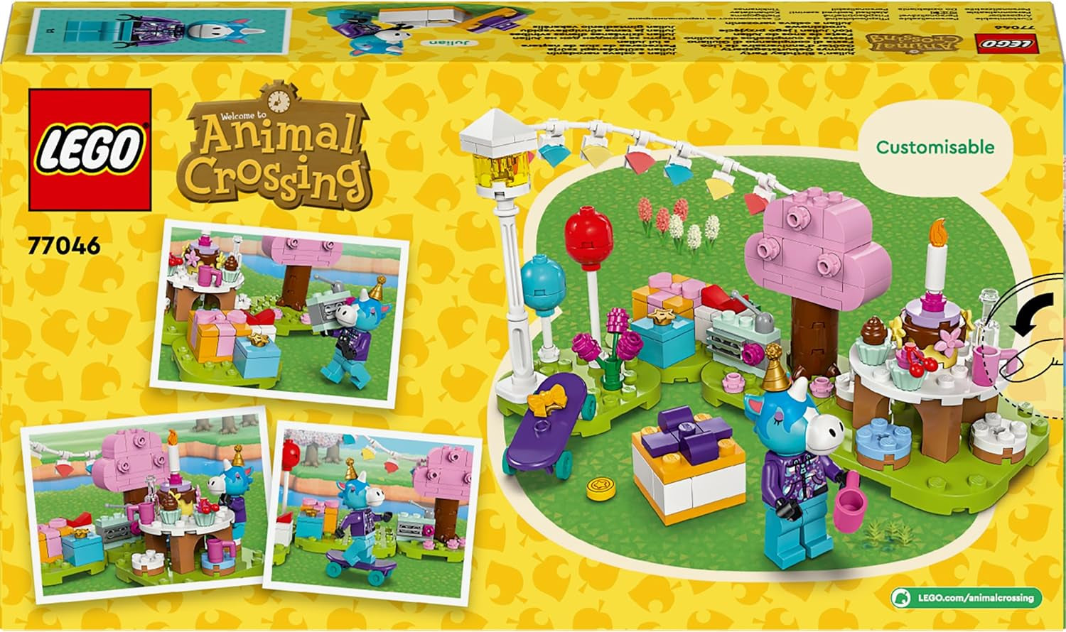 LEGO Animal Crossing Jimmyho narozeninová oslava Dětská kreativní hračka Videohra Sada zvířátek s koněm Dárek pro dívky a chlapce 6 let 77046 Stavebnice Besuche den LEGO-Store