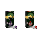Jacobs Kapseln Lungo Intenso, Intensität 8 & Kapseln Lungo Classico, Intensität 6, 100 Nespresso®* kompatibilní Kaffeekapseln, 10er Pack, 10 x 10 Getränke