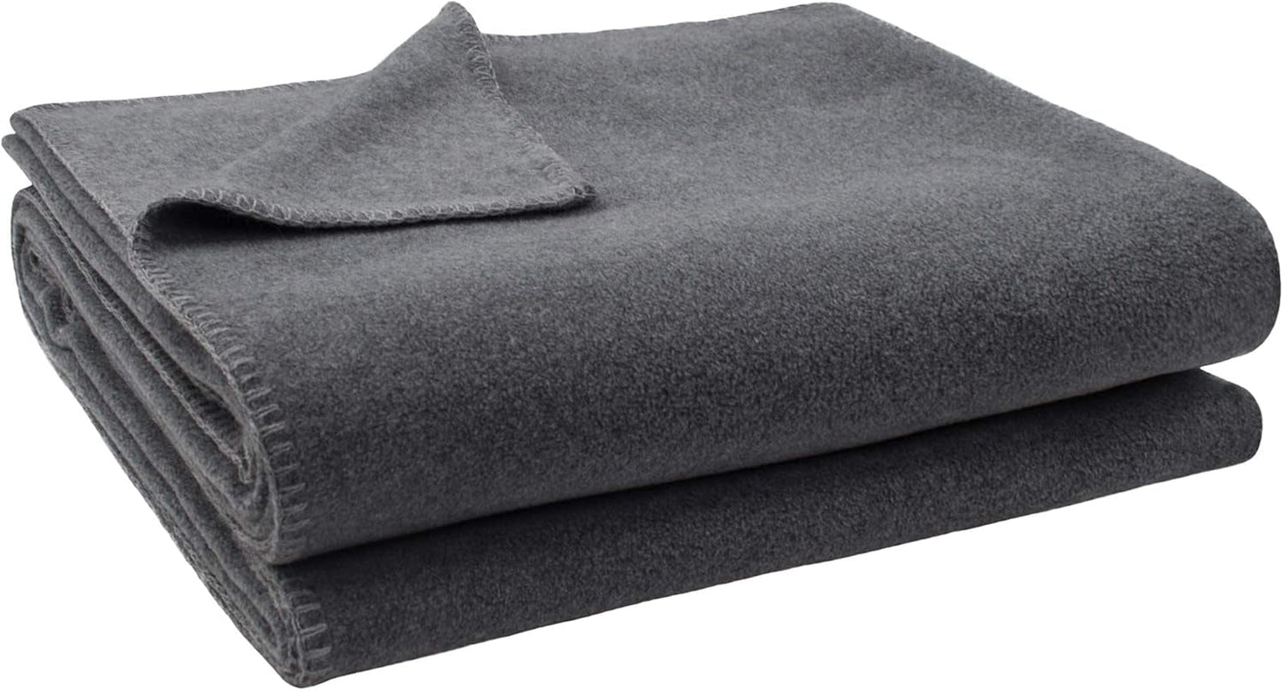 Deka Zoeppritz v barvě: Červená, Vyrobeno z 65% Polyester, 35% Viskóza, Rozměr: 160X200 Cm, 103291-235-160X200 Postele a peřiny Zoeppritz od roku 1828 940 Středně šedá Melange 180X220 Cm