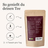 BIO Schoko Chai kořeněný čaj bez cukru, s kakaovými lusky, skořicí, lékořicí a dalším aromatickým Chai kořením, 100 g
