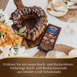 Lindt Čokoláda | Vesmír | 200g Čokoláda na vaření a pečení, na dezerty, jako poleva, fondue, pomazánka nebo na svačiny | Čokoláda na pečení