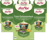 Yogi čaj – Tulsi Serenity, ájurvédský bylinný čaj, bez kofeinu, směs Tulsi – bazalka posvátná, lékořice a pomeranč, Yogi čaj, 6 balení, 6 x 17 čajových sáčků (102 čajových sáčků)