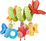 SIGIKID 42249 Aktivní spirálový motýl Baby Activity On Tour dívčí hračka pro děti doporučeno od narození Vícebarevné hračky Bebe Naty Shop Doporučeno od narození Vícebarevné