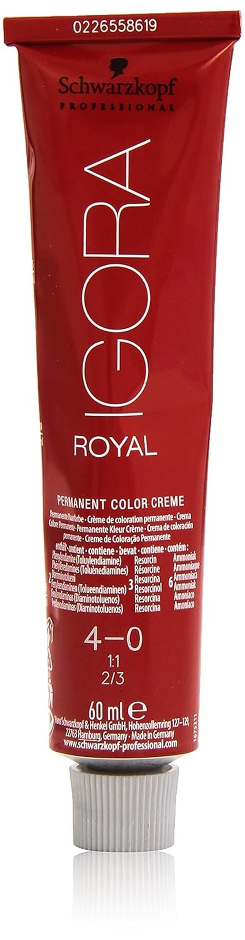 Schwarzkopf IGORA Royal Premium Barva na vlasy 4-0 středně hnědá, 1 balení (1 x 60 g) Barva na vlasy Naty Shop Výchozí název