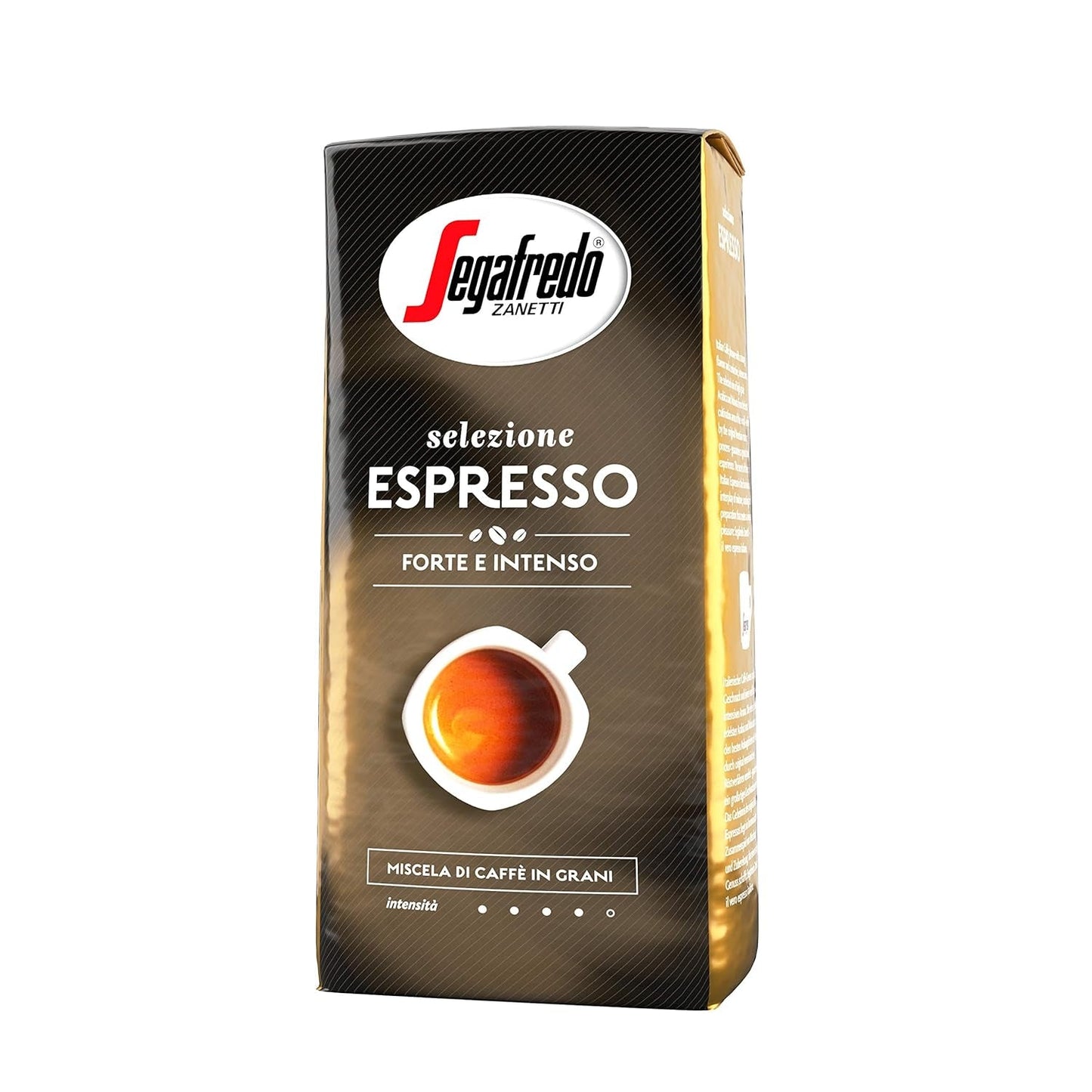 Segafredo Zanetti Selezione Espresso - Celá zrna (balení 1 kg) - Vhodné pro všechny italské kávové speciality - Středně až tmavě pražená, silná a intenzivní chuť