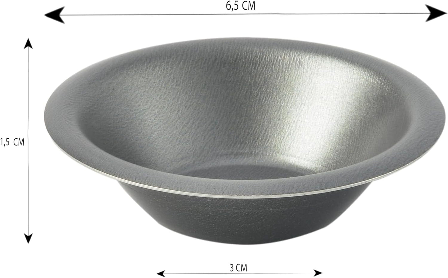 43027, krémové pečivo, 6 forem, Ø 5 cm x v 1,5 Formy a plechy na pečení Naty Shop