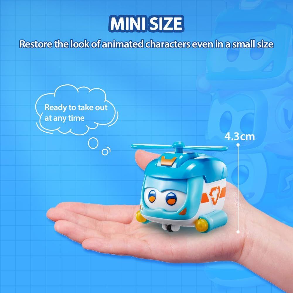 Super Wings Super Pets 4 KS Shine, Golden Boy, Jerome, Ellie Přenosná hračka s přepínatelným výrazem obličeje Bleskový efekt pro 3 4 5 6 7 8letého chlapce Dívka 2palcové akční figurky Naty Shop